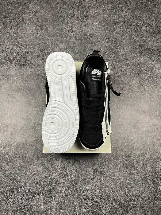 !WOW! Кросівки Nike Lunar Force 1 Low Acronym Black White | кроссовки форс лунар