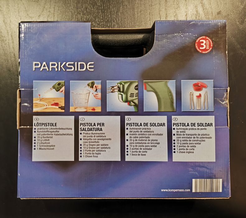 Pistola de soldar Parkside