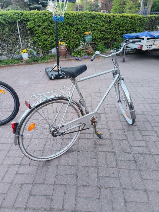 Rower retro srebrny na sprzedaż
