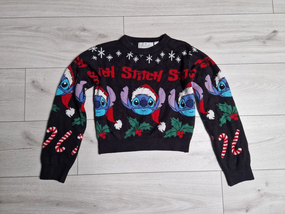 Czarny sweter H&M  Stich r 146 - 152