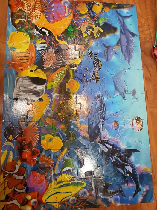 Puzzle rybki dla mniejszych dzieci
