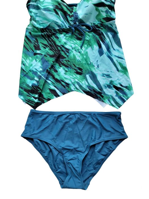 Strój kostium kąpielowy tankini 40,L BonPrix komplet wzór
