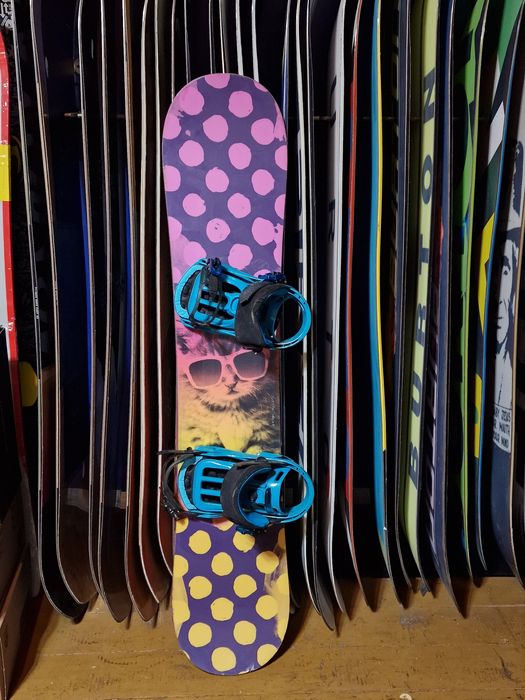 Dziecięca deska snowboardowa Salomon Grace 130 komplet