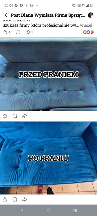 Kompleksowe sprzątanie mieszkań, domów,pranie tapicerki meblowej .