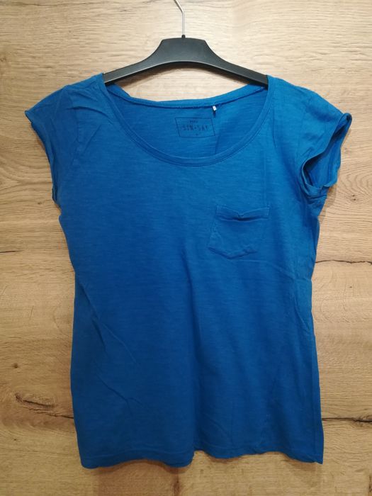 T-shirt podkoszulek niebieski Sinsay rozmiar S