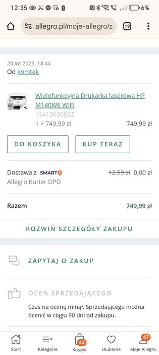 Drukarka HP W-fi dwuletnia mało używana