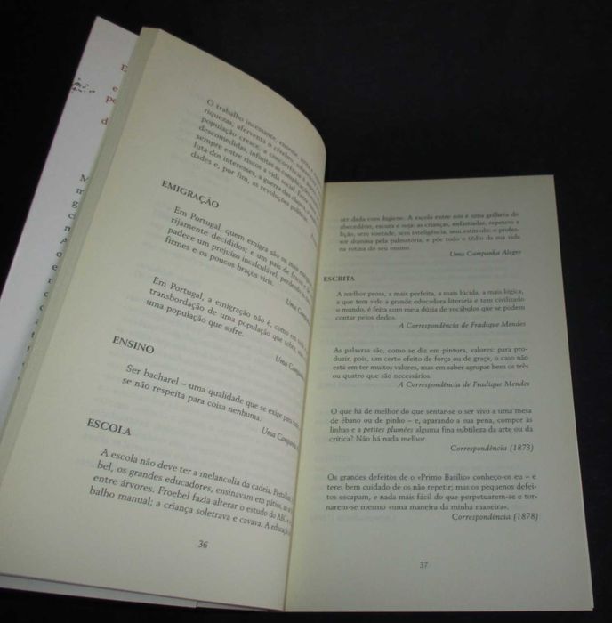 Livro Citações e Pensamentos de Eça de Queirós