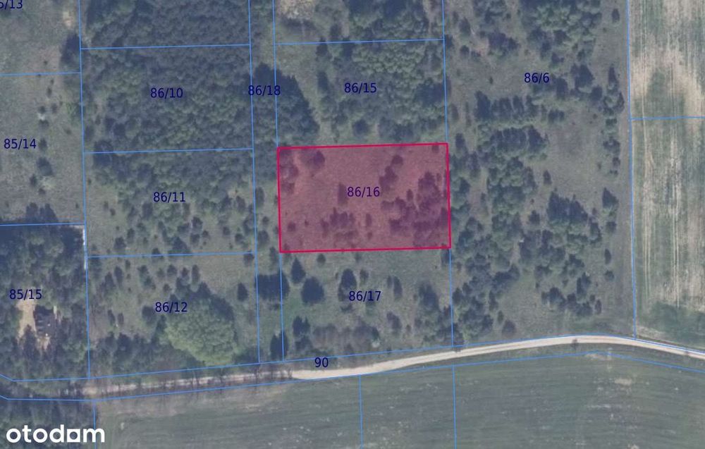Działka 86/16 w Granicznej Wsi