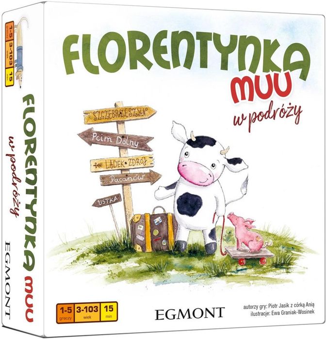 Florentynka MUU w podróży Egmont pudełko,134x133 mm