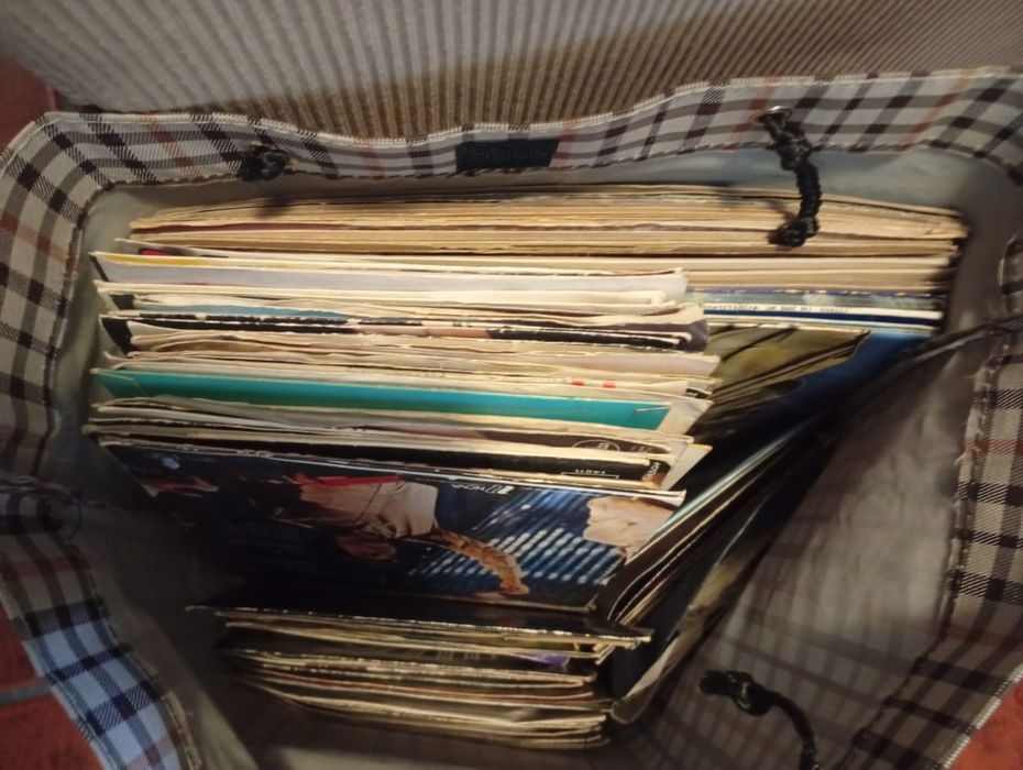 Discos Vinil grandes e pequenos