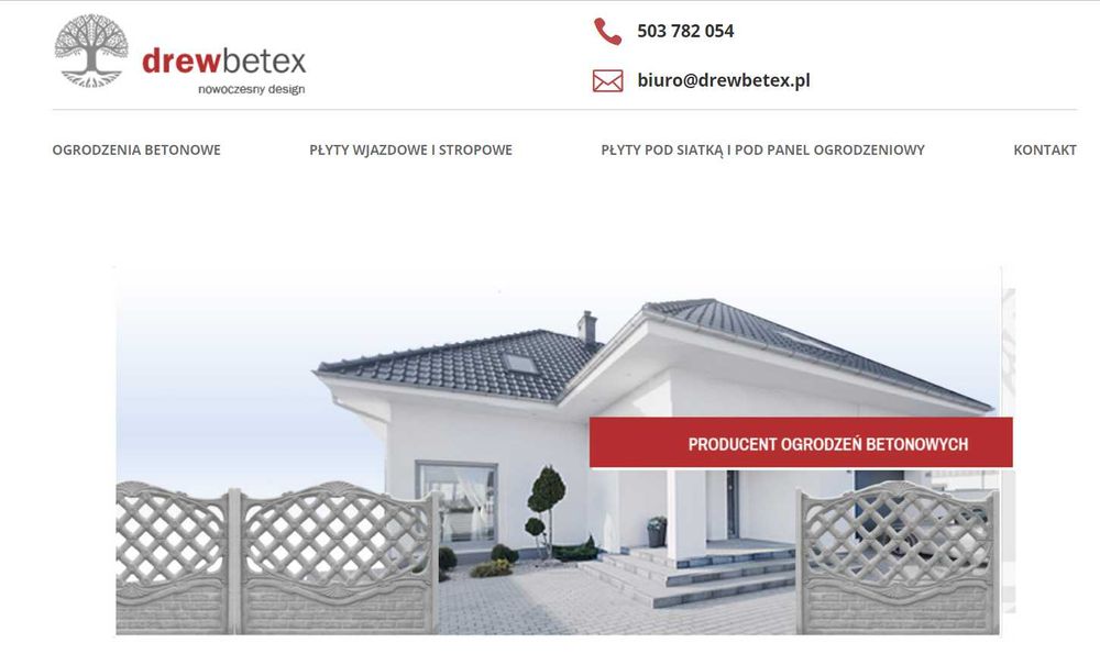 Ogrodzenia betonowe płot betonowy.