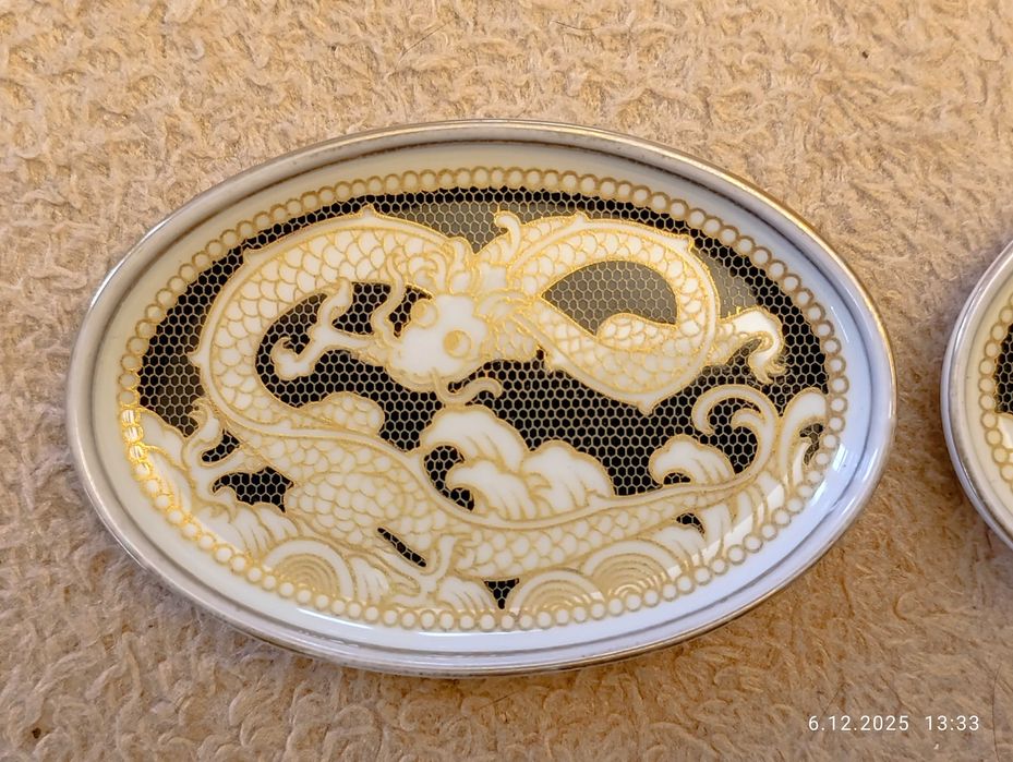 Rosenthal Selb Bavaria Owalne talerze kolekcjonerskie Ming Dragon