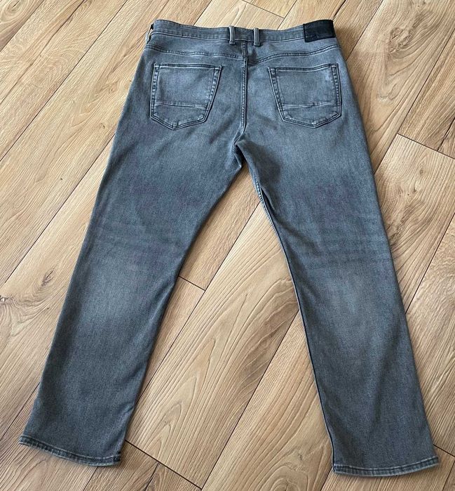 Spodnie męskie dżinsy C&A W36/L30 szare elast 45zł