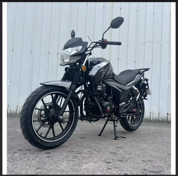 Мотоцикл BS-200 FORTE Чорно-сірий.