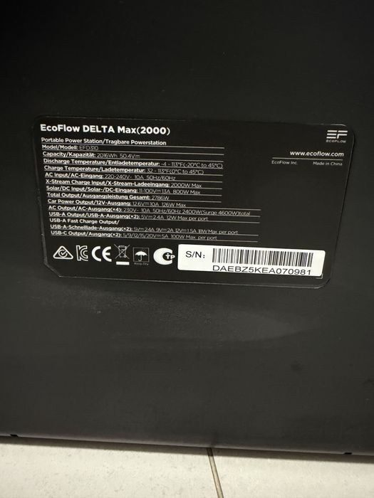Ecoflow delta max 2000