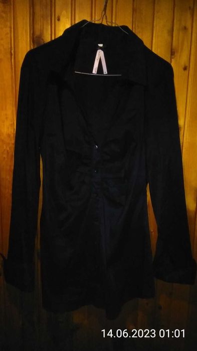 NEXT czarna bluzka z długim rękawem 42/44