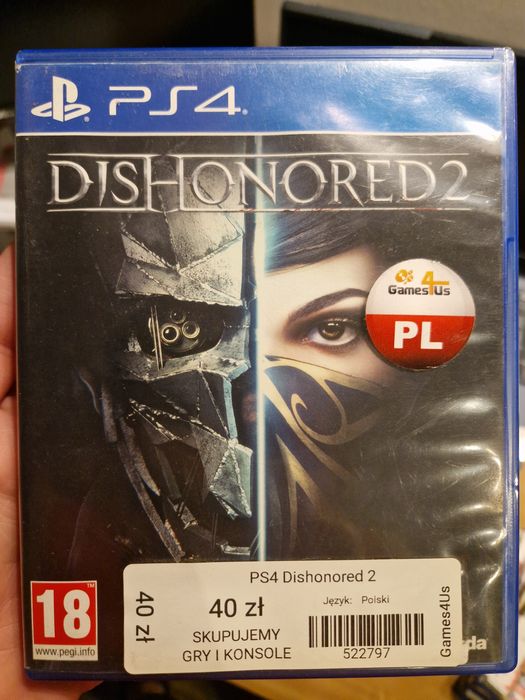 Dishonored 2 PS4 PL