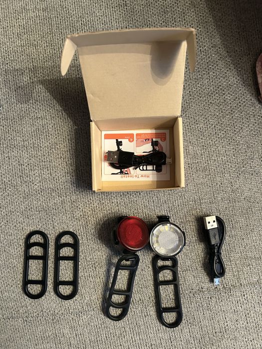 Luzes led de bicicleta