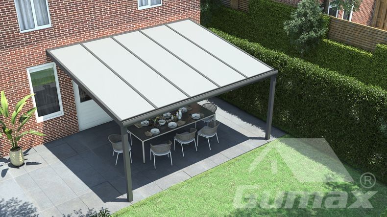 Okazja! Zadaszenie tarasowe 506 x 358 cm aluminiowe poloweglan NOWE!