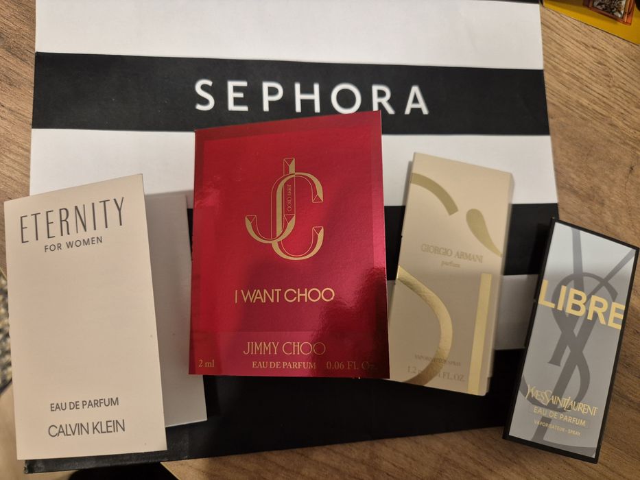 4 zapachy! Nowe z Sephora! CALVIN KLEIN Eternity EDP & CHOO I Want Choo EDP & ARMANI Si Parfum & YSL Libre EDP