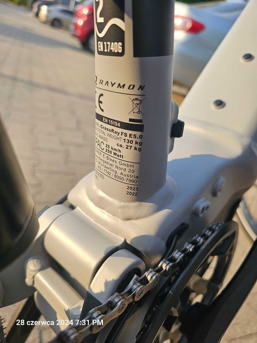 Rower elektryczny RAYMON CrossRay FS E 5.0 10S Deore