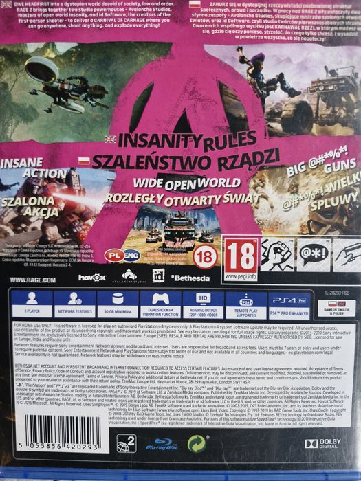 Rage gra na konsolę PS4