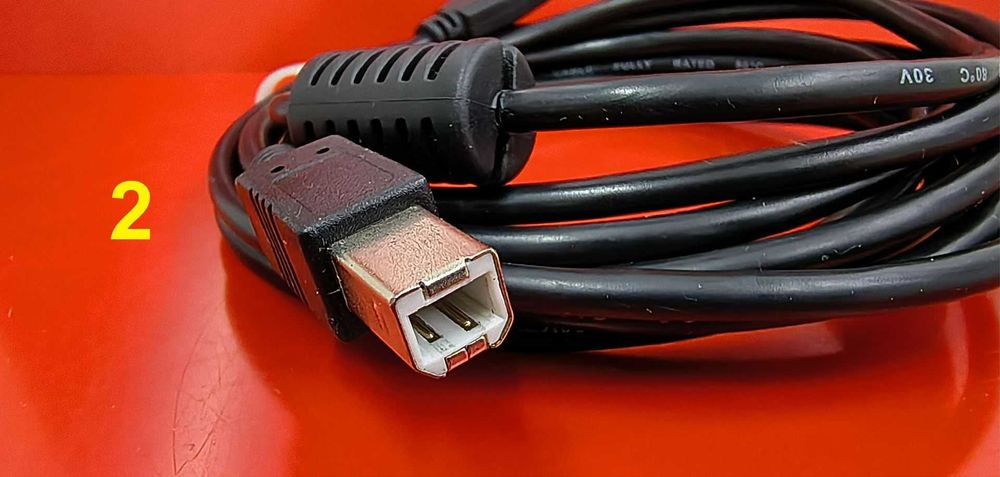 Кабель USB 2.0 AM/BM 3 и 1,8 метра новый экранированный
