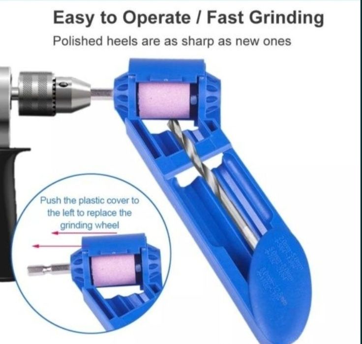 Камень для точилки свердл, круг точильний, заточка сверл