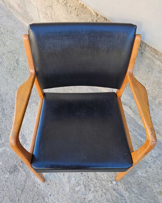 Fotel mid-century modern, duński design 50.-60. XX w, transport
