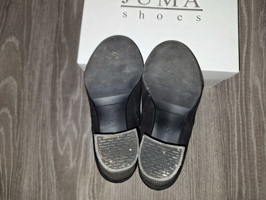 Botki czarne 36 Juma zamsz