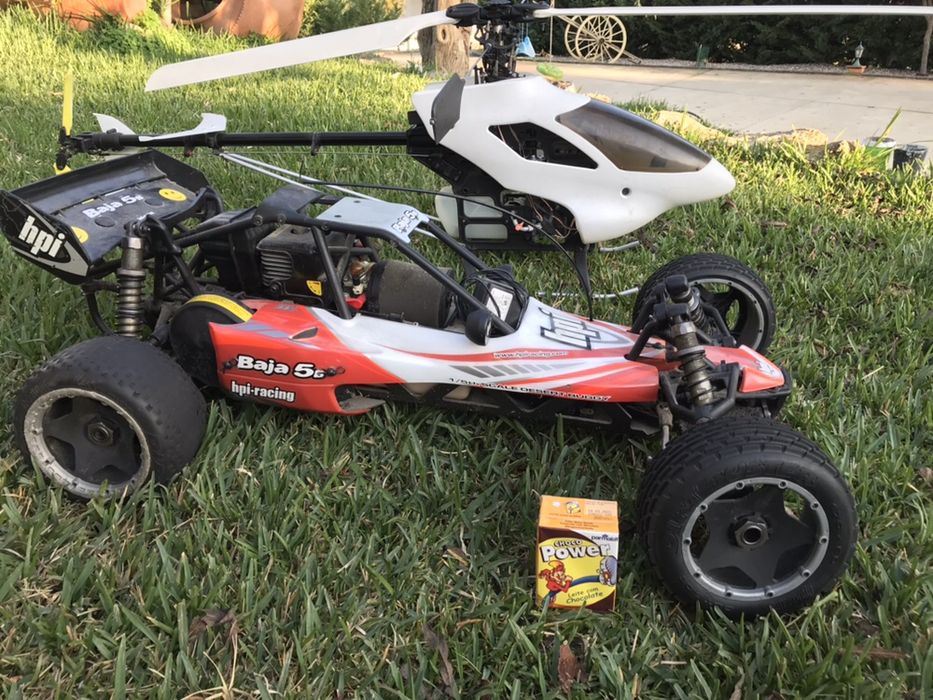 Carro e elicoptero RC troco por kart ou mota melhor oferta