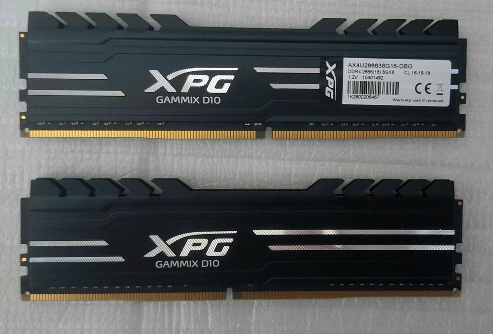 Pamięci Ram ADATA Gammix D10 DDR4 16GB (2x8GB) 2666MHz