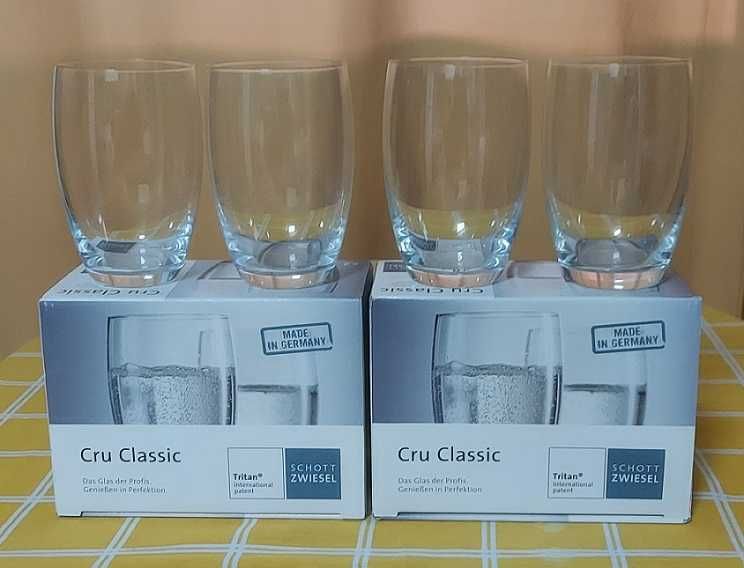 COPOS Água 4 Cru Classic +8 Copos vários tamanhos (Novos)