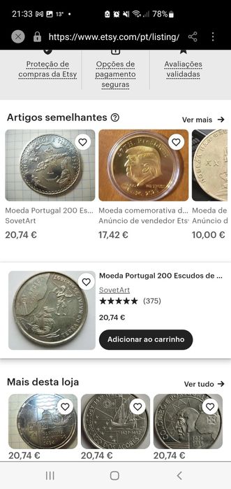 Moeda comemorativa África