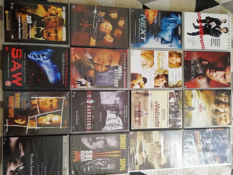 Filmes em DVD em excelente estado (1 por 5€ ou 3 por 10€)