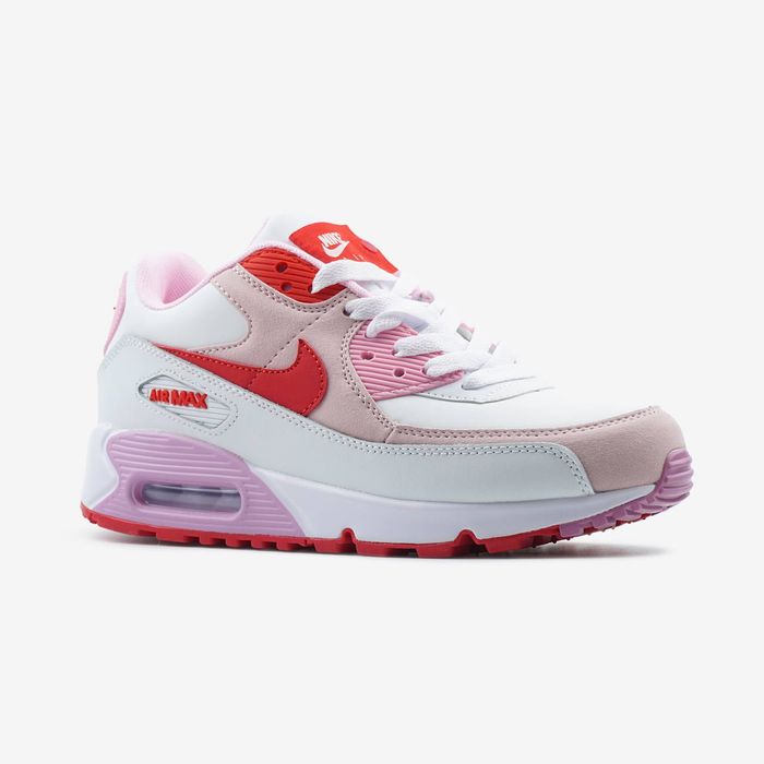 Кросівки Кроссовки Nike Air Max 90 Valentines Day White Red Pink Белый Красный Розовый Білий Червоний Рожевий Кросовки Демісезон
