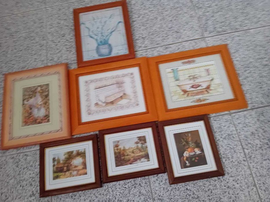 Venda de quadros, cada conjunto/foto a 10 euros