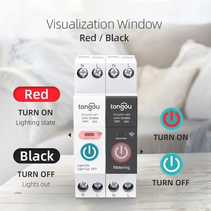 Умный smart устройство умного дома 3фази WiFi/Zigbee- розумний вимикач