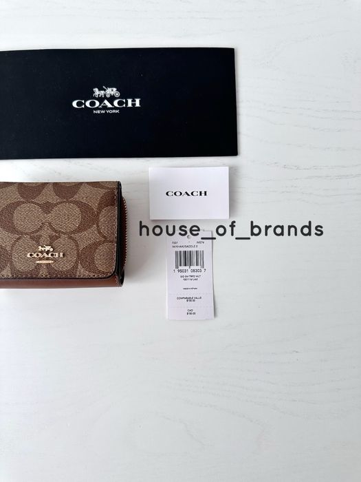 COACH Small Trifold wallet Жіночий гаманець оригінал женский кошелек