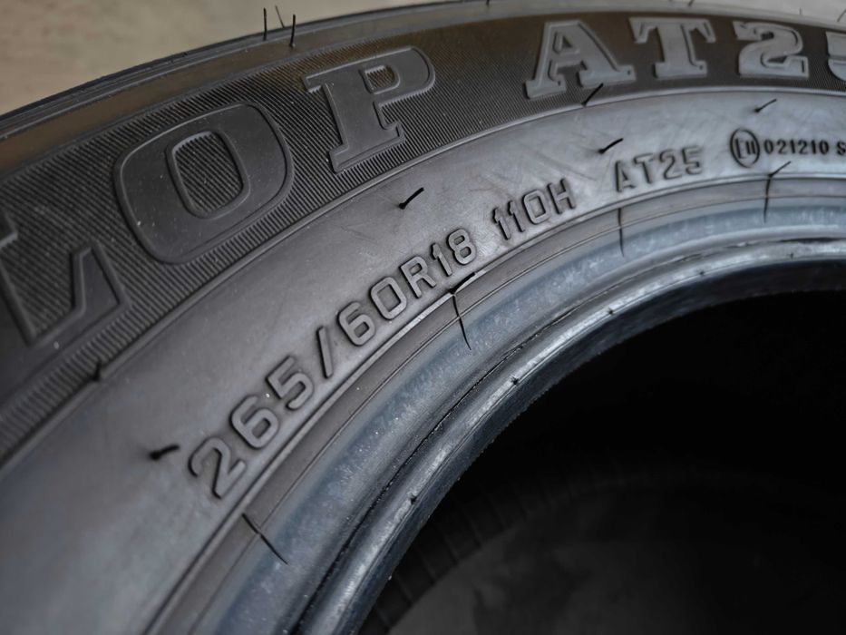 R18 265 60 Dunlop Grandtrek AT25 нові літні шини 2024 року