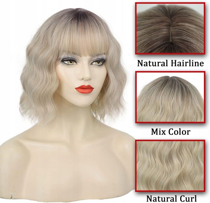 Peruka Włosy blond