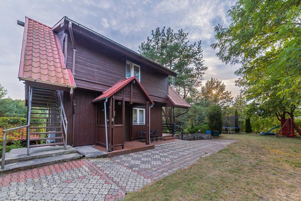 Mazury Mrągowo Mikołajki- domek 10-os nad jeziorem. Krutynia.