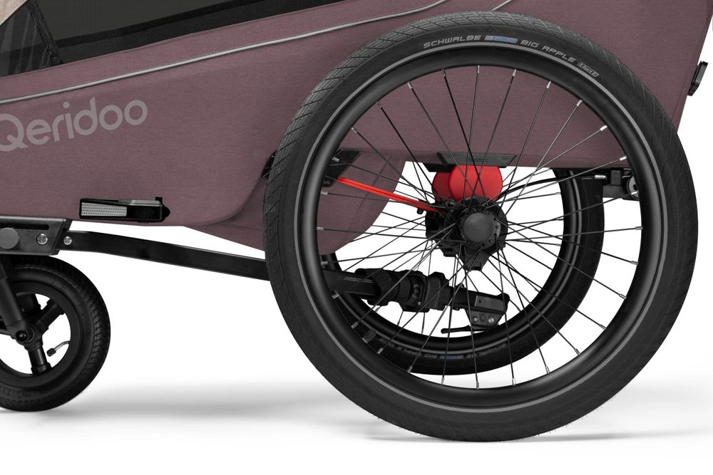 Qeridoo Kidgoo 1 wozek pojedyncza przyczepka rowerowa