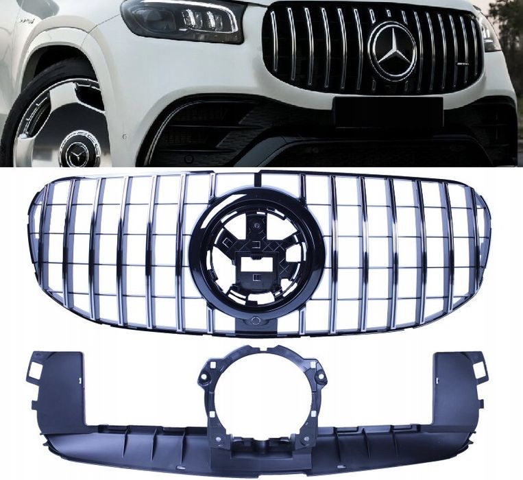 Решетка радиатора Mercedes Benz X167 W167 GLS GT рестайлинг