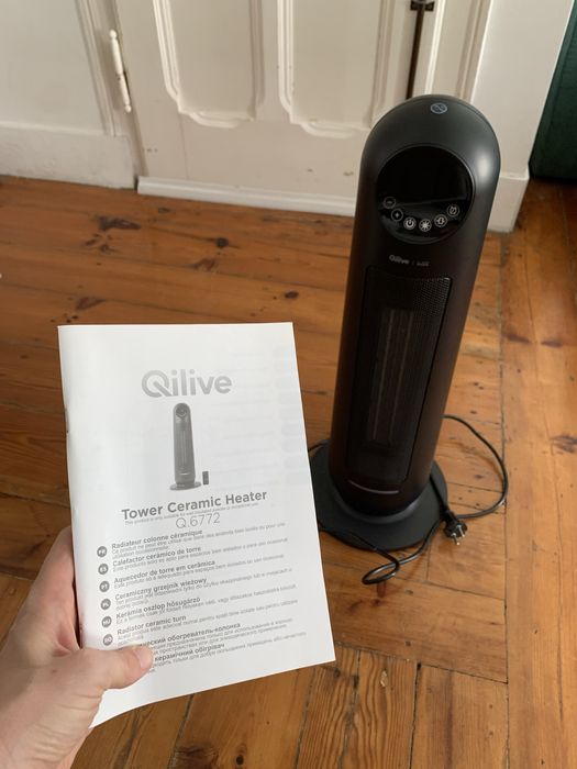 Aquecedor de torre em cerâmica Qilive