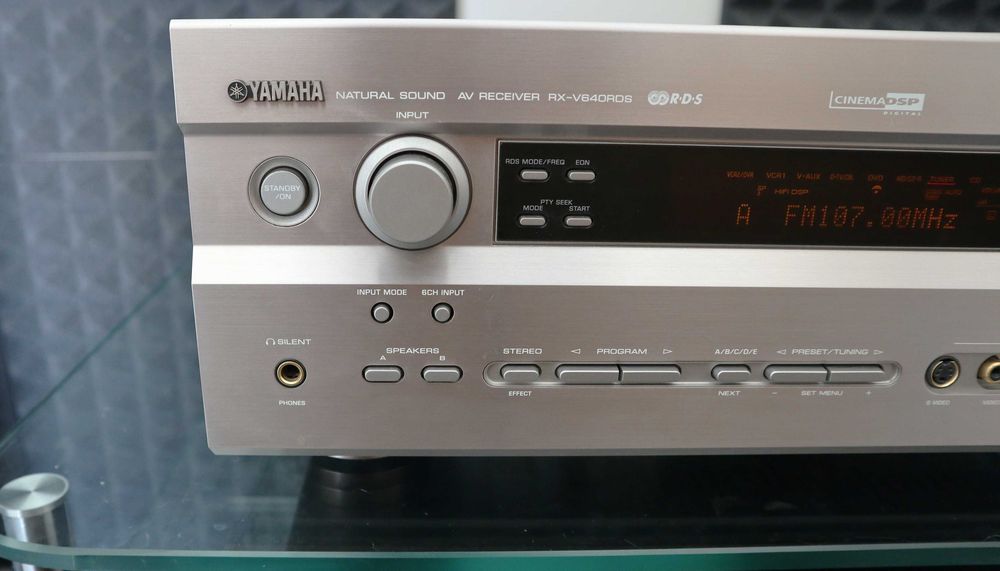 Усилитель ресивер YAMAHA RX-V640 RDS в идеале есть видео