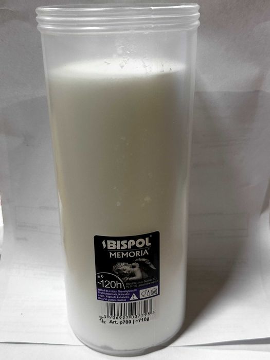 Wkład do zniczy Memoria ok 120h ok710g Bispol p700