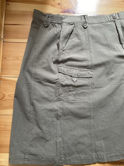 Spódnica khaki bawełna r 2 XL  48/50