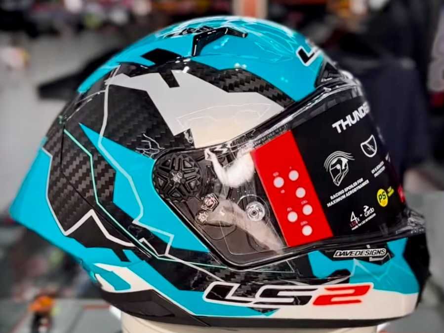 Capacete NOVO LS2 Thunder GP Aero (46% DESCONTO) Extras. Tam M-L-XL-XXL