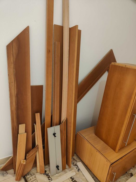 Móveis de Cozinha Usados + Lava-loiça Inox + Pedra